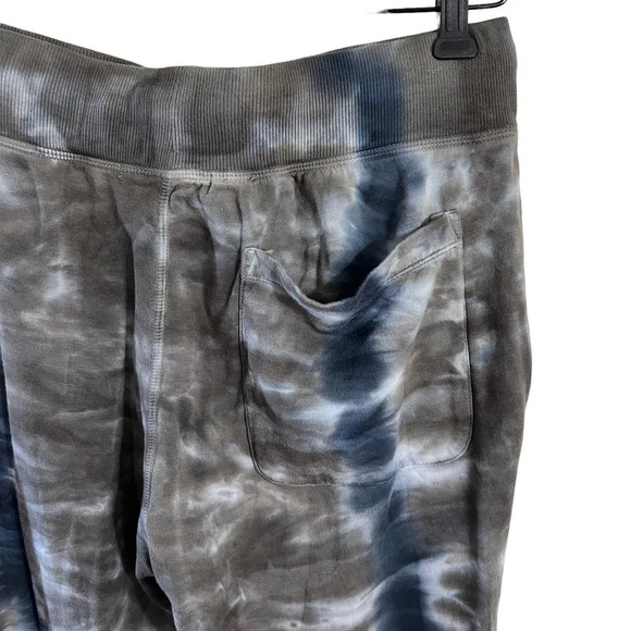 Young Fabulous & Broke Tie Dye Sweatpants Size Medium Olive Green Blue Pull On - Picture 6 of 7